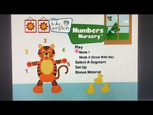 Baby Einstein - Numbers Nursery 2009 DVD Menu