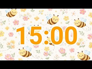 15-Minute Honey Bee Spring Timer | Cute Classroom Countdown