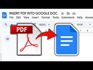 How To Add PDF File in Google Docs (Full Guide)