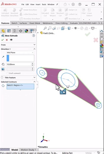 Pro Engineers Use Sketch Contours Like This | SolidWorks #shorts