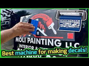 Making VINYL DECALS with CUTTING MACHINE