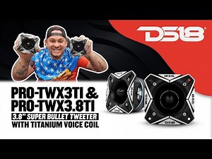 DS18 PRO-TWX3TI PRO 4" Super Bullet Tweeter (4 Ohm - 8 Ohm)
