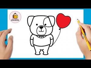 Hogyan rajzoljunk kutyát lépésről lépésre | Rajzok Könnyű