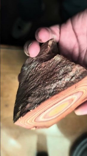 Holding a piece of Utah's magical Wonderstone!