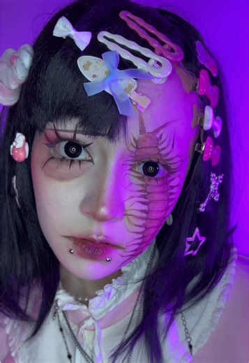 centipede makeup…| Тгк: Тарелка Чебы #makeup #cosplay #centipede #макияж #косплей