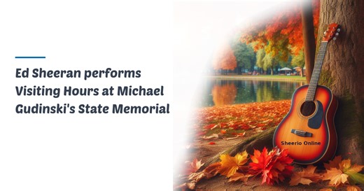 Ed Sheeran performs Visiting Hours at Michael Gudinski's State Memorial