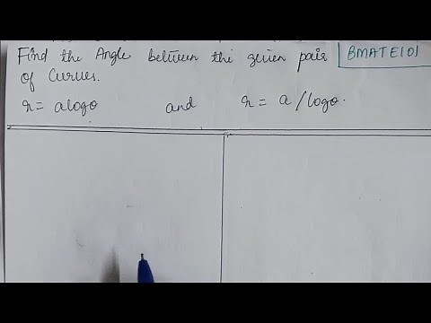 Find the Angle between the pair of Curves r = alog(theta) and r = a/(log(theta))