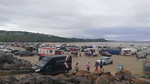 11K views · 125 reactions | While it was looking like the forecasted "hottest day of the year" in the morning, it became dull & windy in the afternoon in Rossnowlagh today. Didn't affect the crowds though with the water full of swimmers, surfers and body boarders. | Donegal Online | Facebook