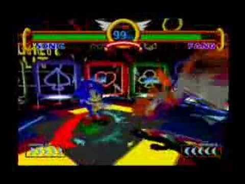 Sonic the Fighters - Moves Demonstration (Sonic)