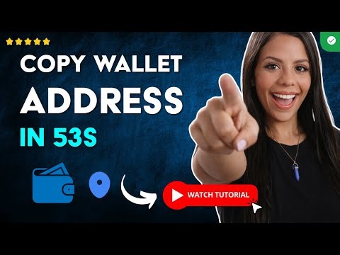 How to COPY Your WALLET ADDRESS in 53 S