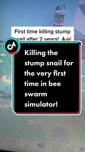 Defeating the Stump Snail in Bee Swarm Simulator on Roblox