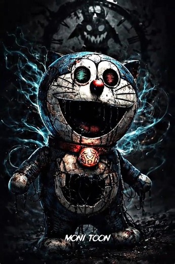 Horror Version Of Doraemon Transformation #horror #scary #creepy #shorts