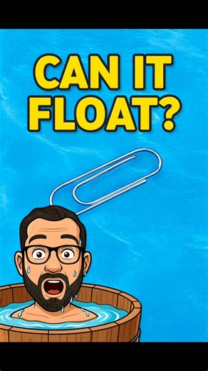 Can Paper Clips Really Float? Watch This!! #physicsda