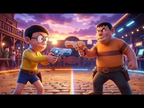 Nobita vs Jaian: Epic Quick Draw Game! Who Wins? 🔫
