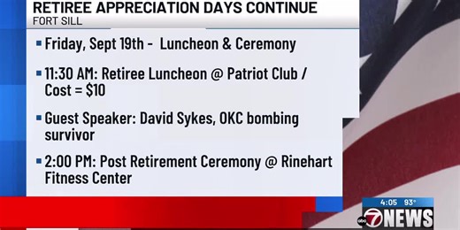 Fort Sill begins 47th Annual Retiree Appreciation Days