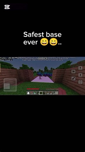 Minecraft Safest base ever 😄😄