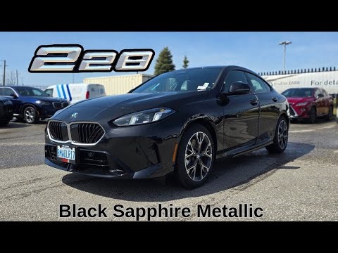 FIRST LOOK! 2025 BMW 228 xDrive GranCoupe Essential Edition Black Sapphire Metallic #bmw #f74