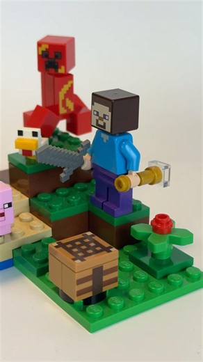 The creeper ambush build #lego #minecraft #building #legosets