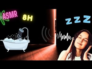 Outside the Bathroom: Showering in Tub w/ Loud Drain 🎶🥰💤 Sound #143