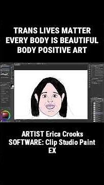 Trans Lives Matter Body Positivity (Art Timelapse)
