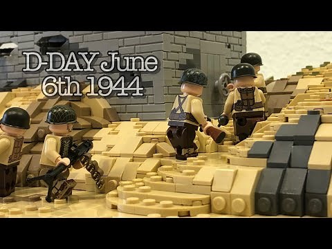 TIMELAPSE: LEGO WW2 D-DAY MOC | "Atlantik Wall" Bunker in NORMANDY - June 6th 1944 | Speed Build