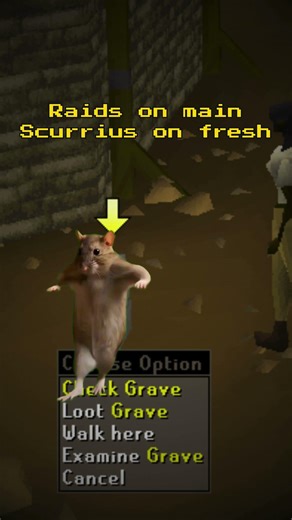 Raids on Main. Scurrius on Fresh. 💀 | OSRS