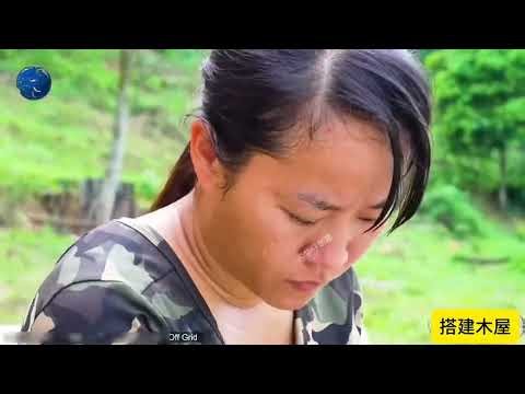 搭建木屋 女人历时90天建造一座梦想木屋，简直令人钦佩！#木屋建造 #巾帼不让须眉#我的乡村生活 #手艺人在抖音