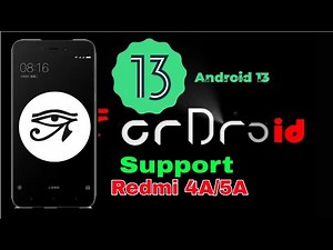 Install crdroid rom for redmi 4A/5A | Android 13 | how to install custom rom in Redmi 4A/5A