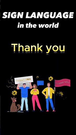[World Sign Languages] How to Sign 'Thank you' in 5 Different Countries
