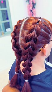 1.3M views · 12K reactions | Pull Through Braid ❣️ #fyp #redhair #pullthroughbraid #easyhairstyles | Gemma Browns Braids | Facebook