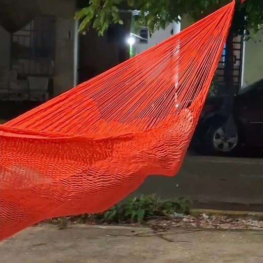 hamaca de hilo algodon elaborada con tejido yucateco