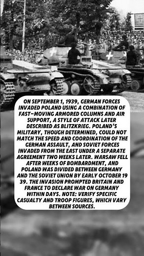 The Invasion That Started World War Two — Poland, 1939