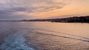 Sailing into the sunset at Santander 🧡 | Brittany Ferries