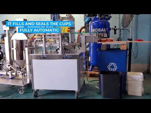 Fully Automatic Salsa Lidding and Filling Machine