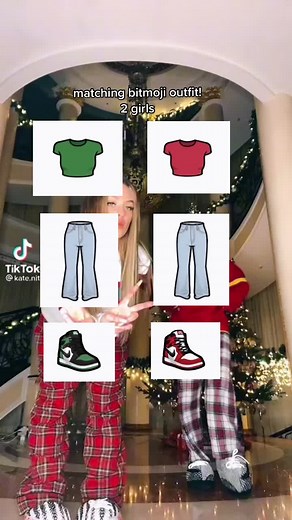 Matching Bitmoji Outfit for 2 Girls! Snapchat Partnerlook