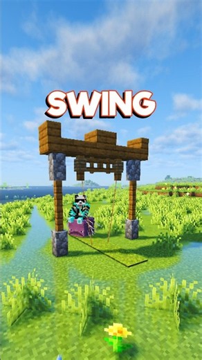 Minecraft Working Swing....🤔 (Payphone) #minecraft #shorts
