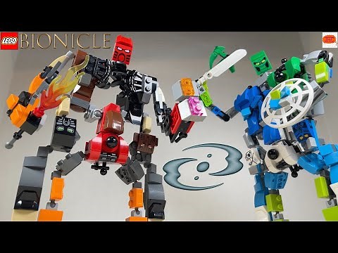 COMBINERS! LEGO BIONICLE GWP G3 Toa Mata Kaita Akamai Wairuha Kitbash Custom Action Figure Review