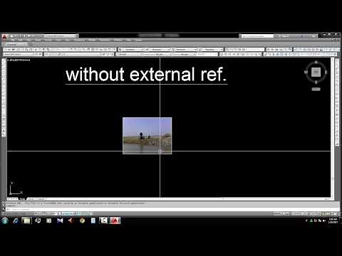 How to insert a image into AutoCad without external reference