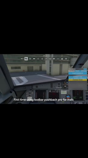 Primera experiencia con Toolbar Pushback Pro en MSFS