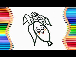 Easy Step-by-Step Corn Drawing Tutorial for Kids