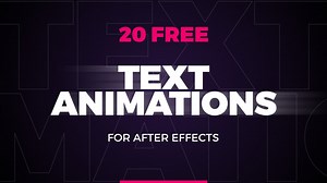 20 Essential Text Animations for After Effects