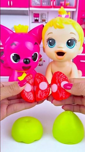 ASMR Unboxing Minnie Mouse & Pinkfong Orange Toy | Satisfying Miniature Kitchen Set with Subi Toys