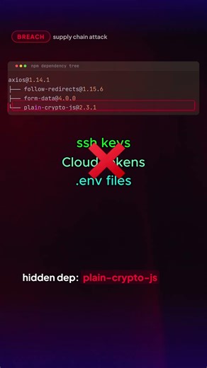 Stop npm Install Now! 🚨 Fix Axios Security Breach #JavaScript #Security