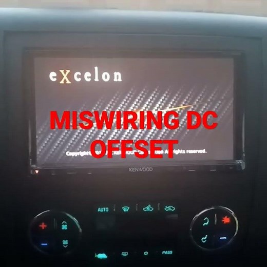 Miswiring Dc Offset Error Quick Fix..Kenwood Car Stereos