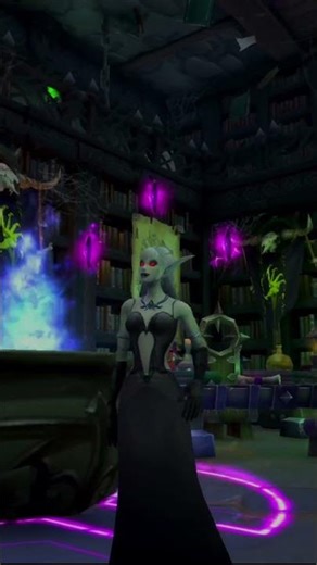 WoW housing - Warlock Sanctum 🧪💀💜 #worldofwarcraft #wowhousing #blizzard #cozygaming
