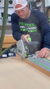 Watch as we cut glue line joints with the TS 60 K track saw ripping blade! ✂️ Learn more about the TS 60 K here: https://vist.ly/8jry | Festool