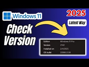 How to Check Windows Version on Windows 11 Laptop (2025 Full Guide)