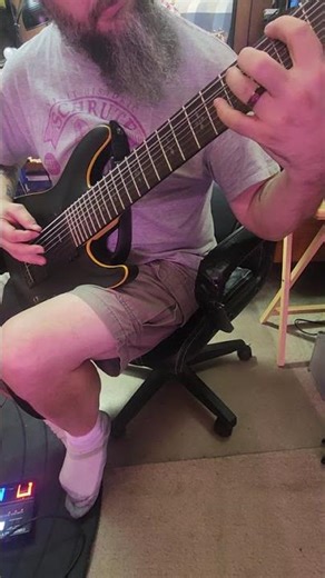 First time on an 8 string guitar