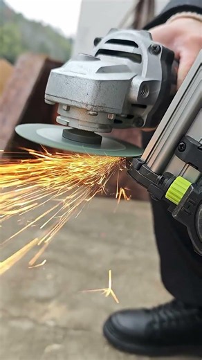 Without installing the door, you won't understand why we need to grind the nail gun's nozzle