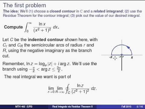 Using the Residue Theorem for improper integrals involving multiple-valued functions